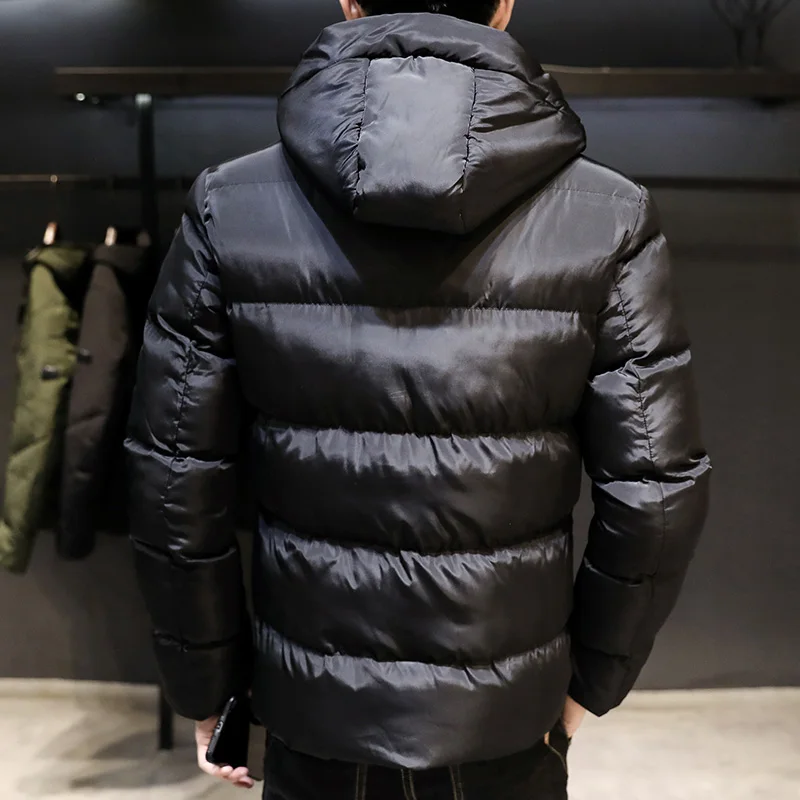 Хлопковая куртка мужская новинка зима 2021 Короткая Толстая стеганая корейская
