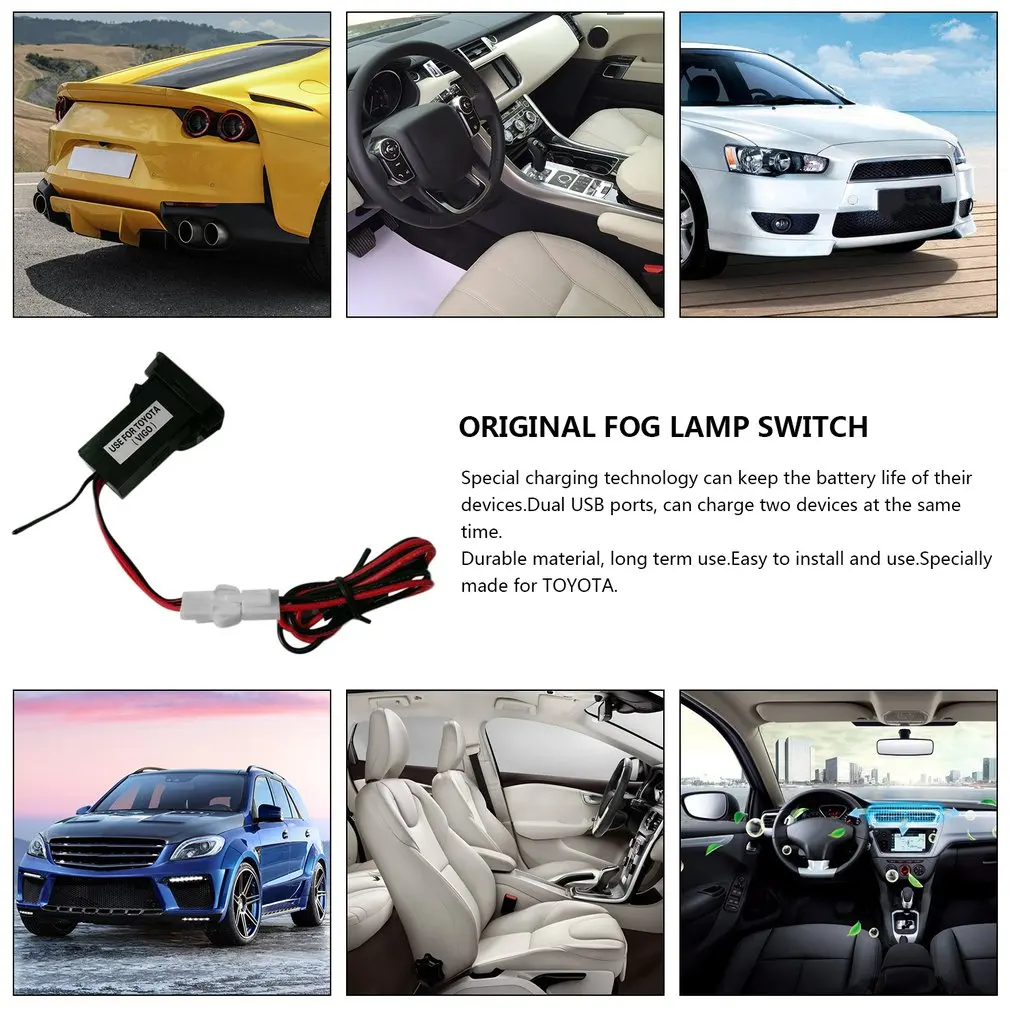 Специальный автомобильный заряд 5 в 2.1A USB интерфейс разъем зарядное устройство и