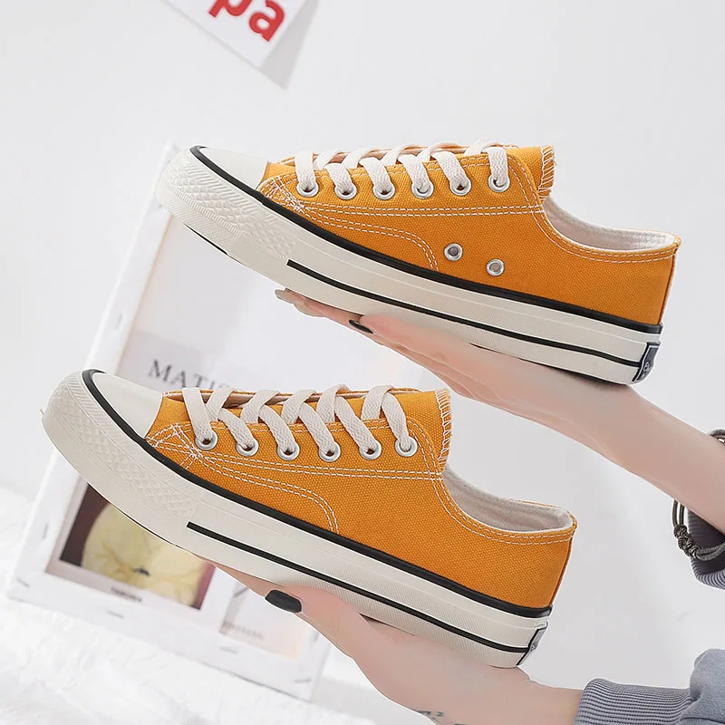 

2021 summer new canvas shoes Korean style female students versatile small white shoes women's leisure running board shoes