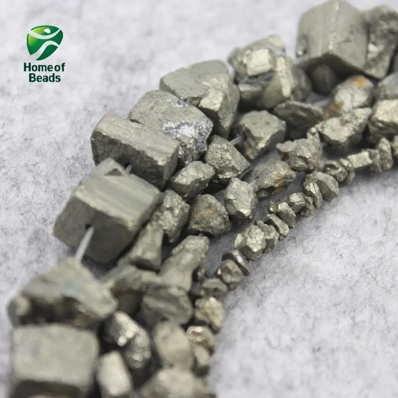 Бусины из натурального камня железа пирита случайные формы размеры 4 6 7 12 мм
