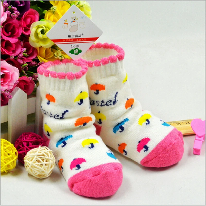 Зимние хлопковые детские носки для новорожденных |