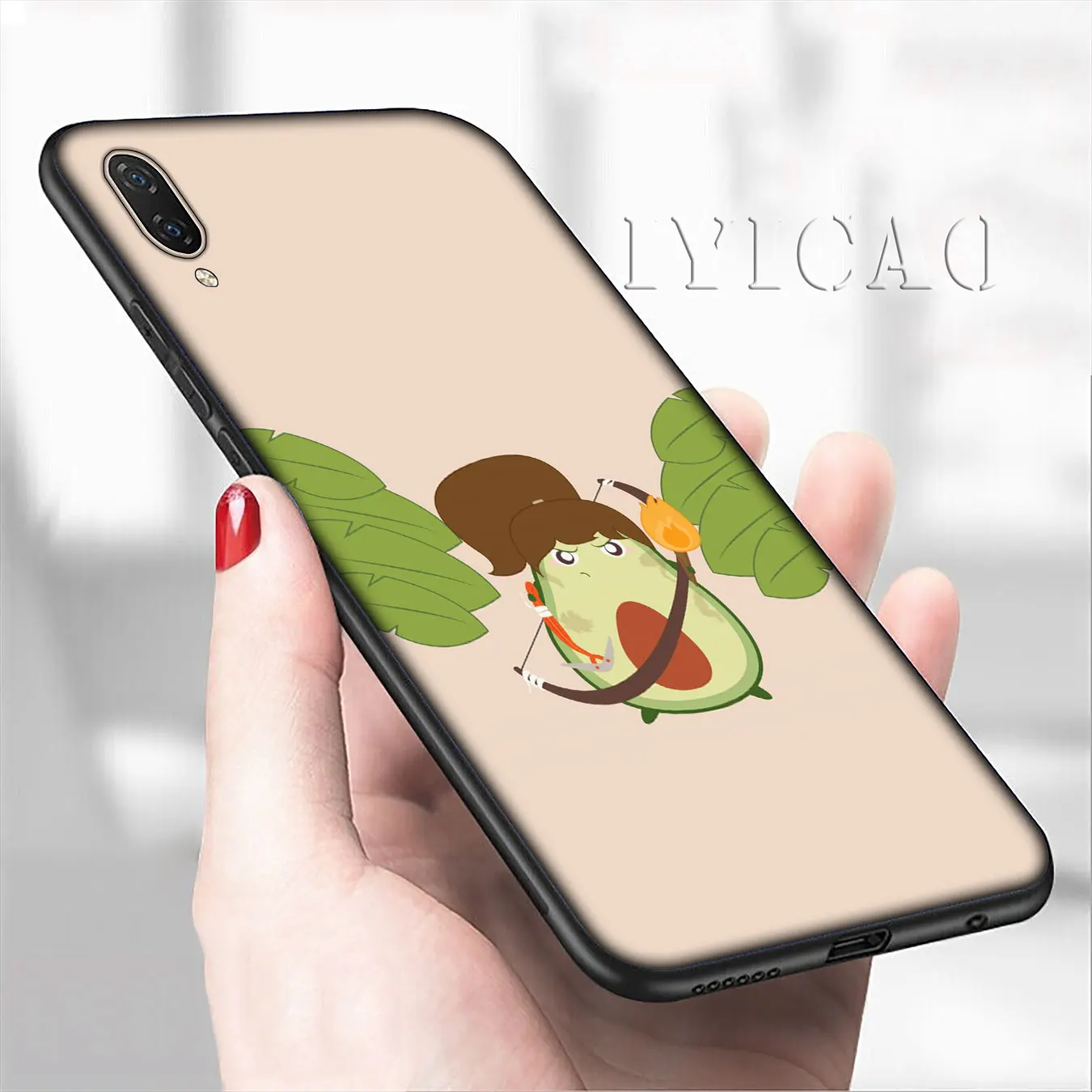IYICAO милые авокадо художественный принт черный мягкий чехол для телефона Xiaomi mi 9 9T