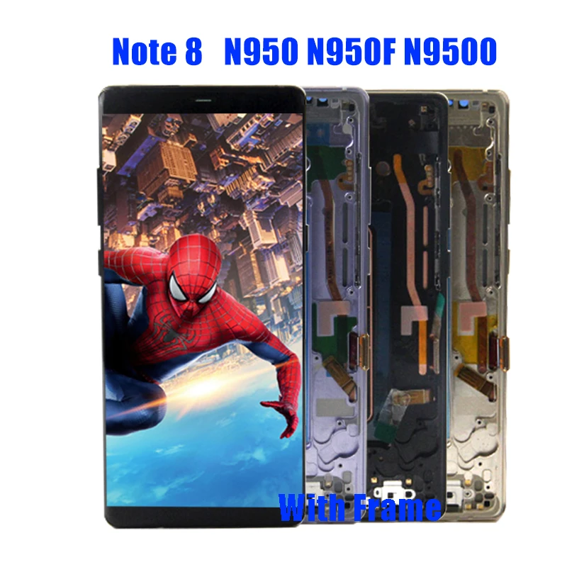 Amoled дисплей ЖК-дисплей для Samsung Note 8 N9500 N950U N950FD экран для Galaxy Note 8 ЖК-дисплей с ожога теней экран