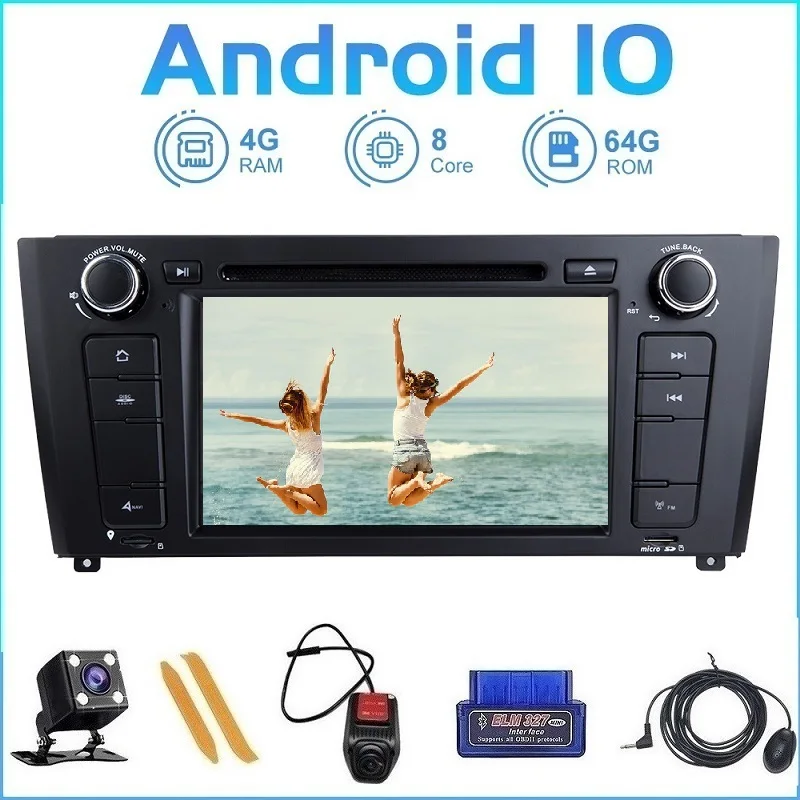 8 ядер Android 10 0 DVD CD плеер автомобильное радио для BMW E87 1 серии E88 E82 E81 I20