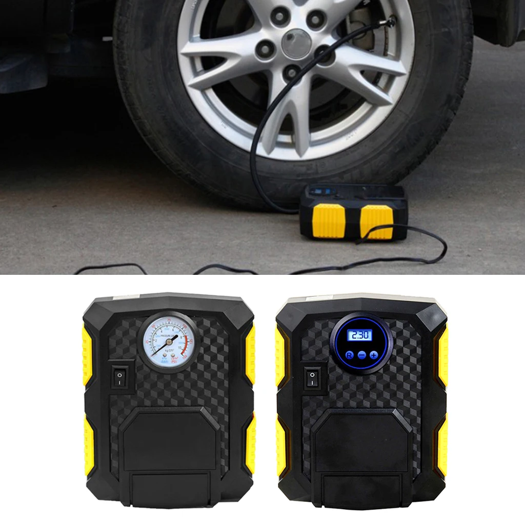 Портативный Автомобильный цифровой указатель шинный насос 150PSI автомобильный