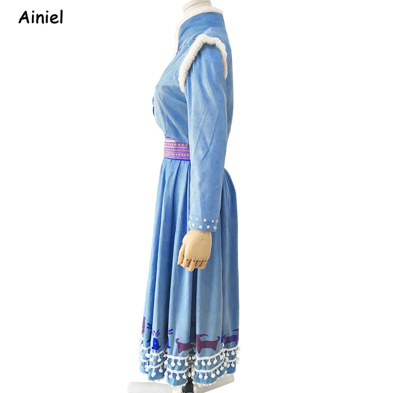 Костюм для косплея Анны платье принцессы жилет рубашка косплей парик ожерелье