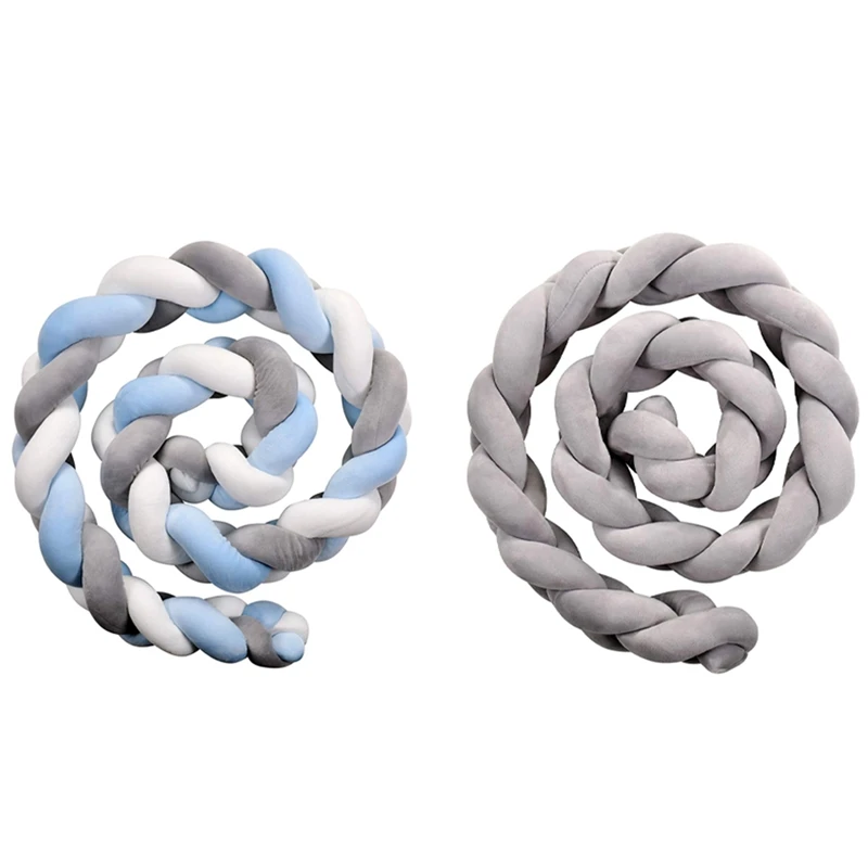 

Bedside Protector, Soft Knotted Sides Protector, Machine Washable Newborn Gift Nursery Decor
