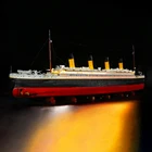 Конструктор Титаник, со светодиодсветильник кой, совместимый с LEGO 10294