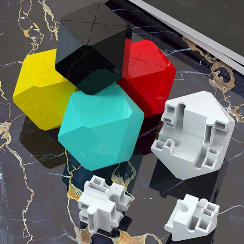 

Three-dimensional Irregular Shape Magic Cube Children Puzzle Building Block Decompression Early Education Toy Kids Gift