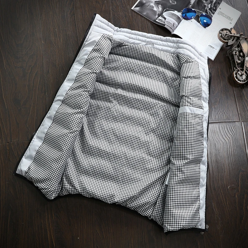 

Men' Sleeveless Vest Jackets Winter Fashion Male Cotton-Padded Vest Coats Men Stand Collar Warm Waistcoats Clothing 5XL Brand