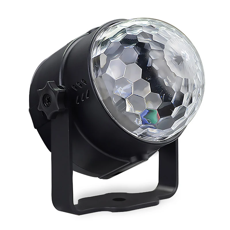 3 Вт мини USB зарядка звуковая активация Вращающийся Диско шар Светодиодные