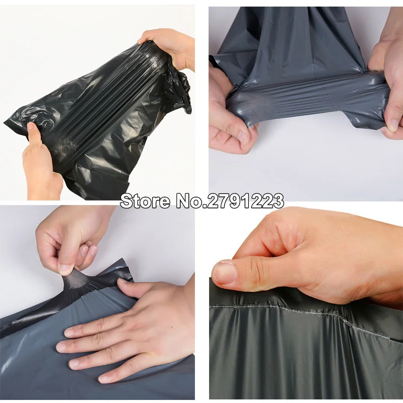 100 шт./лот Пластиковые самоклеящиеся пакеты конверты для курьерских