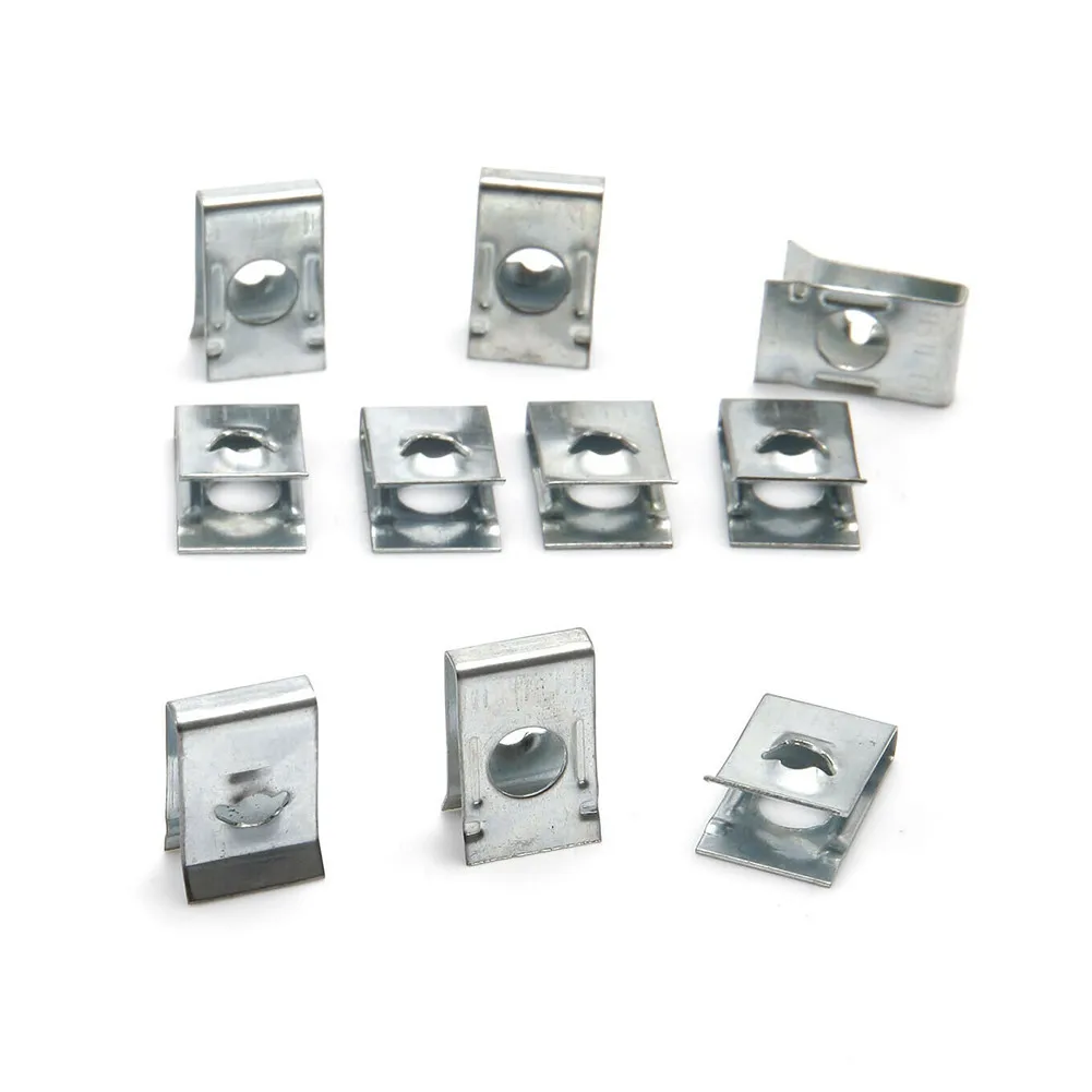 

High Quality Chassis Guard Screws U-Type Clip Black & Silver Car Dashboard Panel Fender Fastener