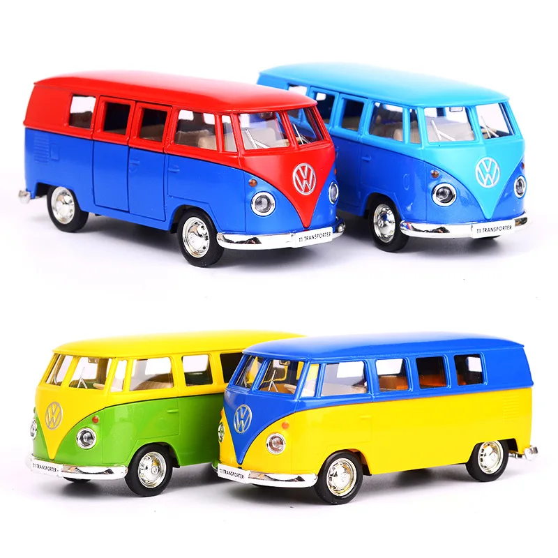

Best selling 1:36 bus T1 alloy car model,simulation metal die-casting door pull back children's toy model car,free shipping