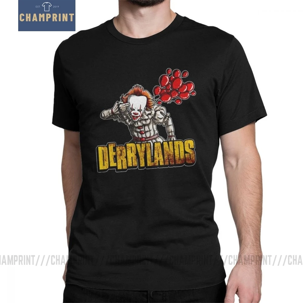 

Футболки Derrylands, мужской страшный жуткий костюм, Хэллоуин, мода 2019 года, футболки из чистого хлопка, футболка с коротким рукавом, большой разм...