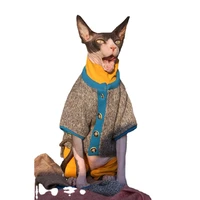 sphinx cat clothes autumn winter devon rex sweater coat cardigan cat outfit pet apparel clothes hairless cat clothes