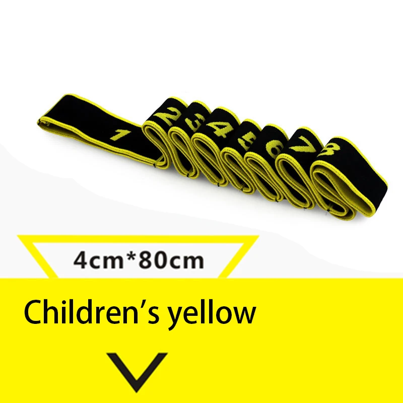 yellow for children Профессиональная гимнастика для взрослых девочек, латинские тренировки, фитнес-резинки, Пилатес, Йога, растягивающиеся резинки, оборудование для фитнеса - Цвет: yellow for children