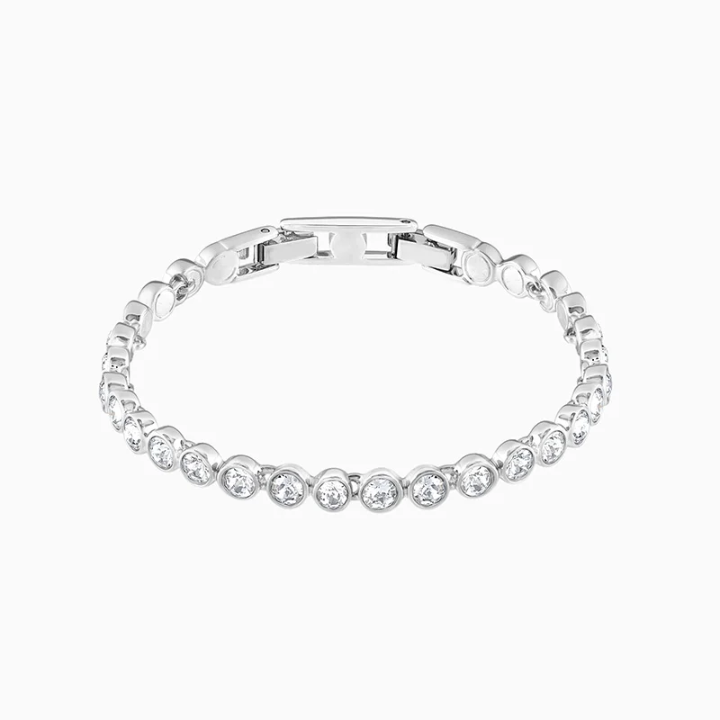 

2020 Fashion Trend SWA New Tennis Bracelet Simple Round Platinum Bracelet Women Luxury Jewelry Wild Romantic Gift