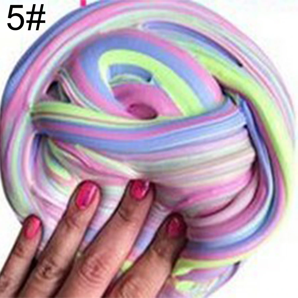 Мягкий слайм 60 мл игрушка цветной глина ремесло снятие стресса осадка детская