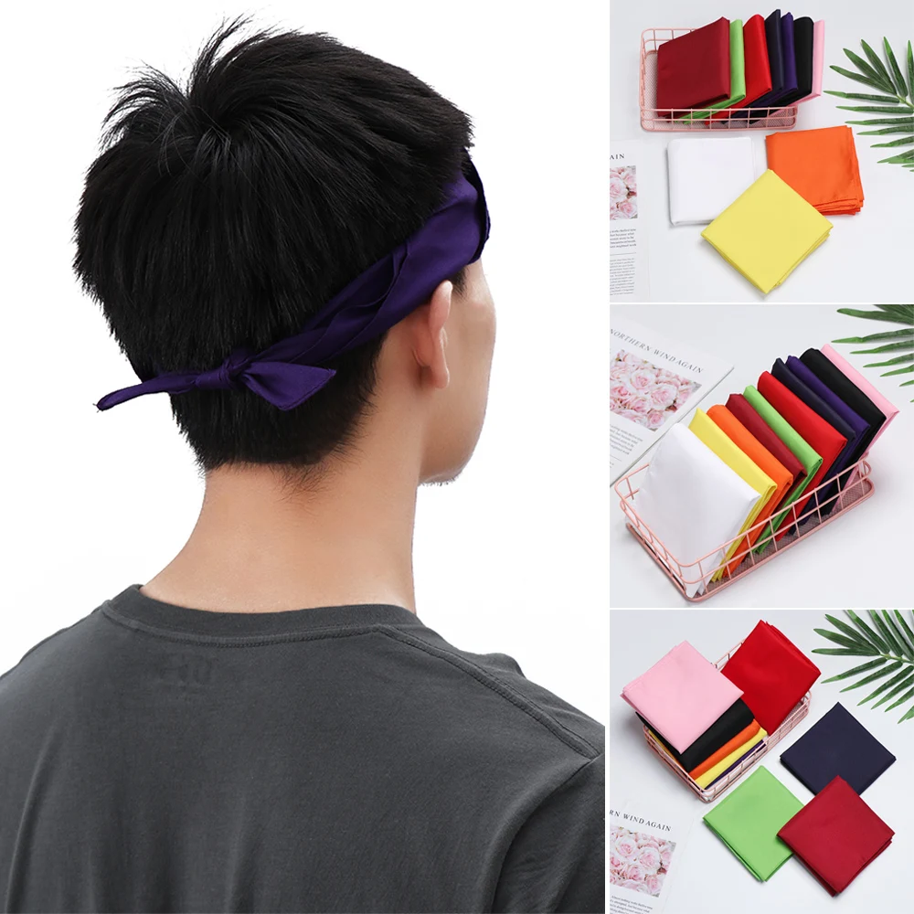 Бандана однотонная из 100% полиэстера 1 шт. 11 цветов|Шарфы| |