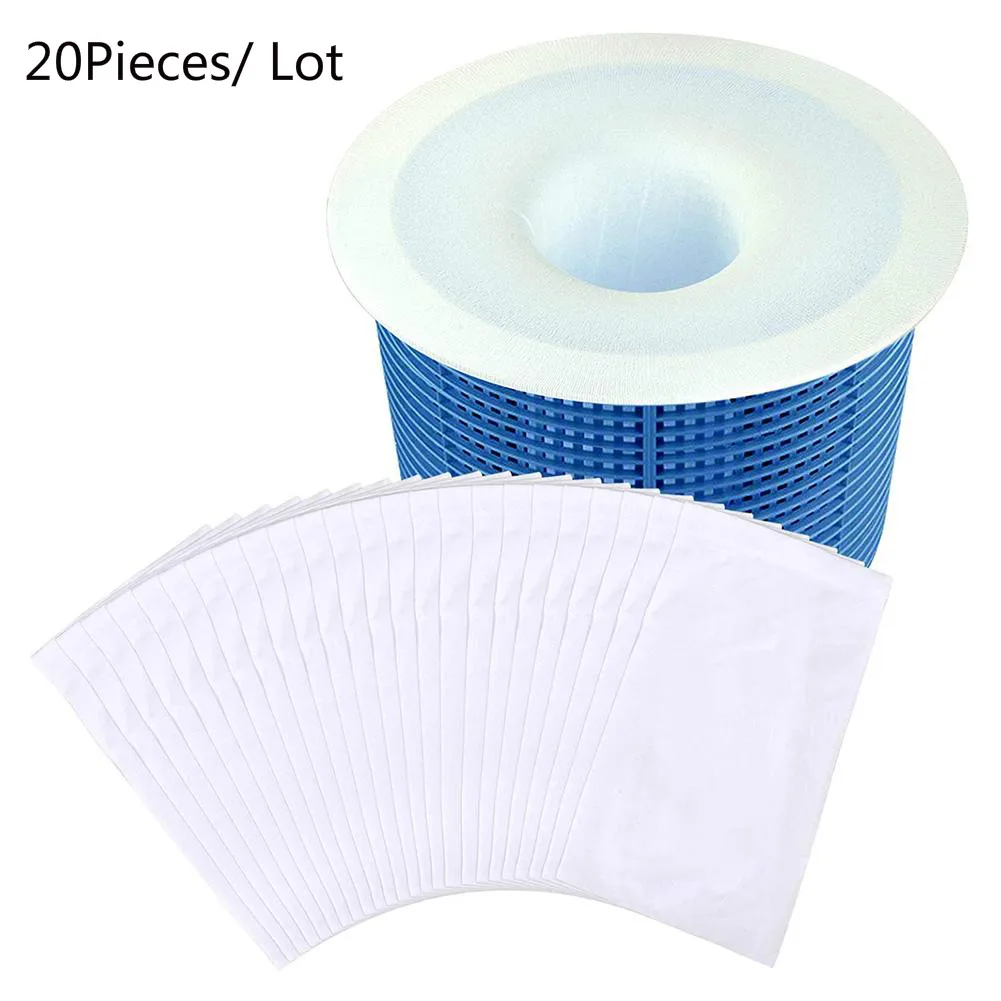 5/10/20Pcs Swimming Pools Skimmer Net Rubbish Sock Filter Leaf Mesh Deep Bag Net Salvage Basket Sock Swimming Pool Accessories