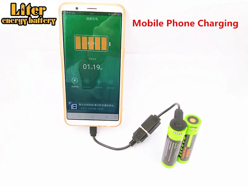 Хорошее качество Micro USB 18650 3 7 в 3500 мАч литий ионная аккумуляторная батарея 4