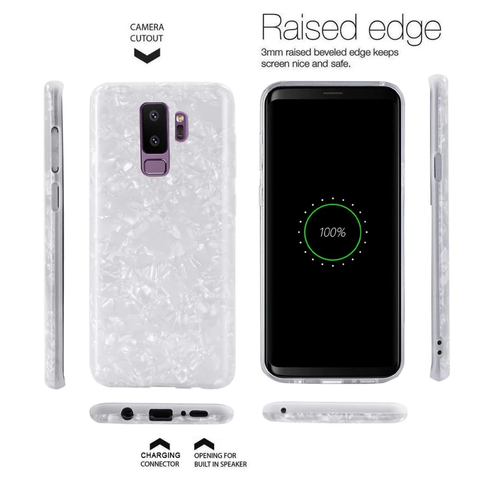 L-FADNUT Luxury Bling Silicone Phone Case For Samsung Galaxy S10 S10E S9 S8 Plus S7 Edge Cases Cute Soft TPU Ultra Thin Cover | Мобильные