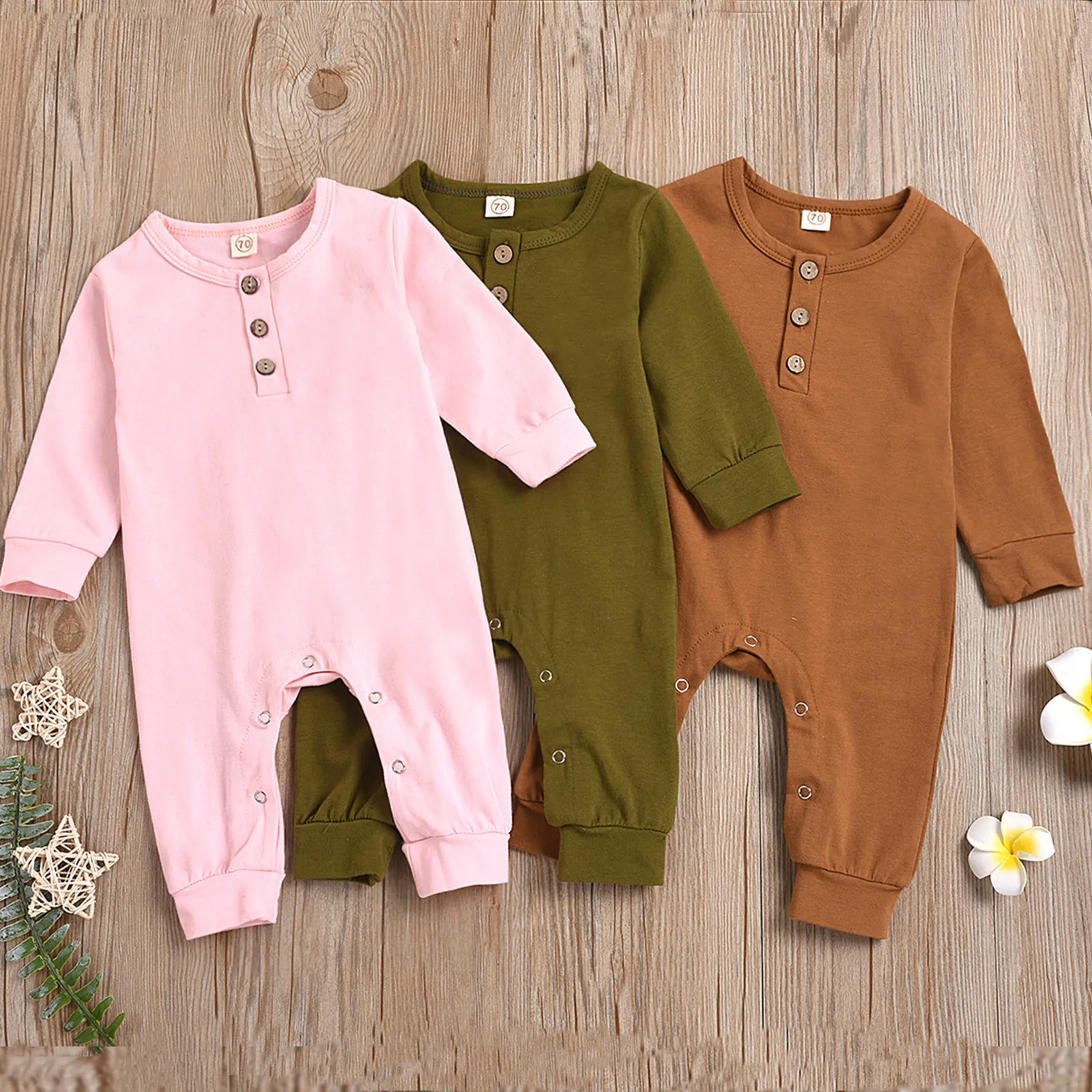 

Комбинезон на пуговицах для новорожденных, 0-18 месяцев