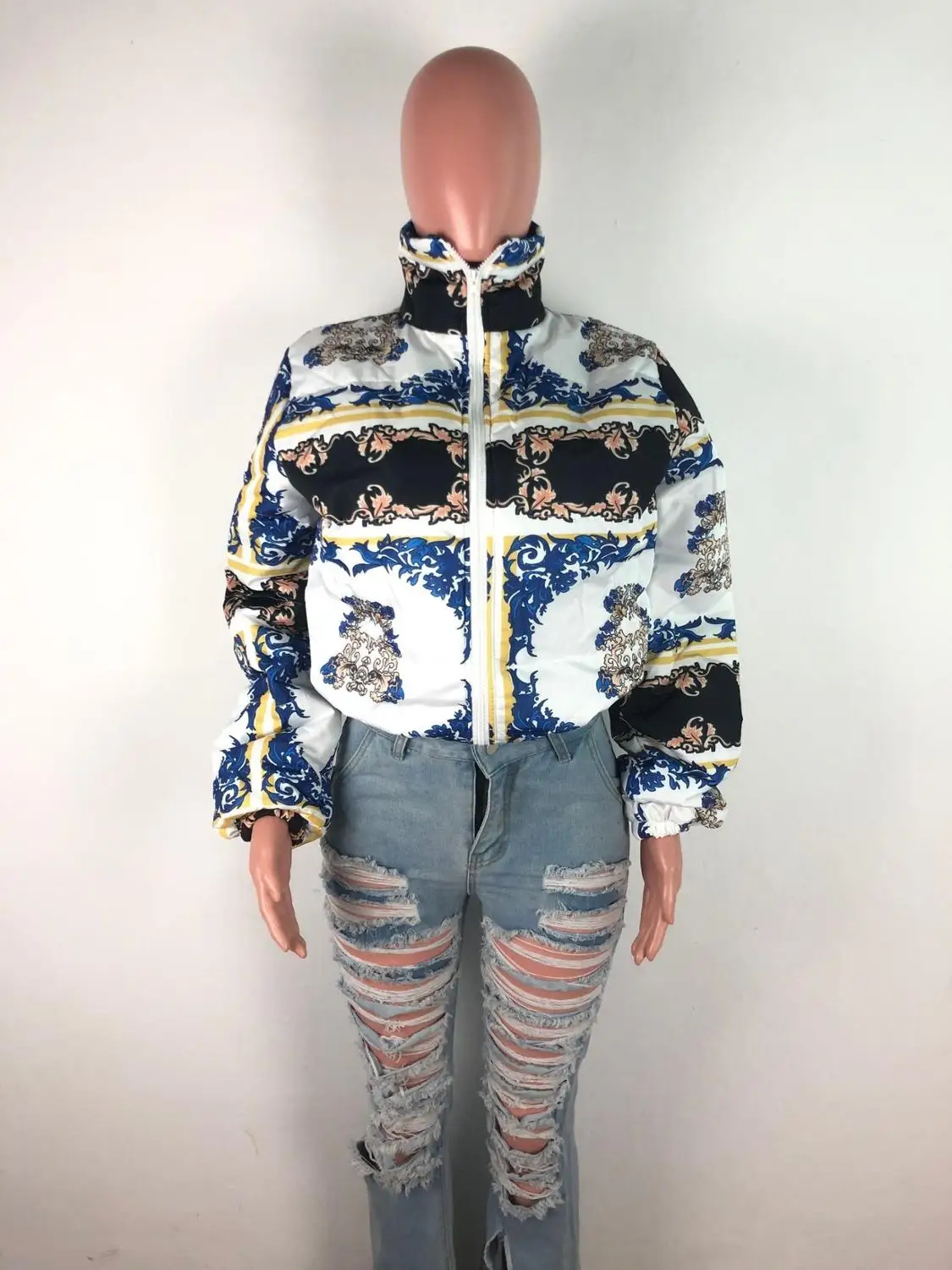 Puffer Jacket Women Streetwear Solid Standard Collar Oversized Short Jacket Winter Autumn Female Puffer Jacket Down 