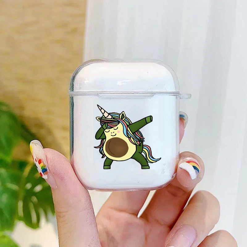 

Kawaii Funny Cartoon Avocado Silicone Case For Apple Airpods 1 2 Wireless Bluetooth Cover Earphone Cases For Air Pods Pro Fundas