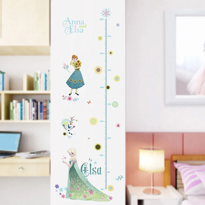 10 Стиль Disney Princess Мультфильм Elsa Анна стены наклейки DIY Аниме Mural Плакат Детская