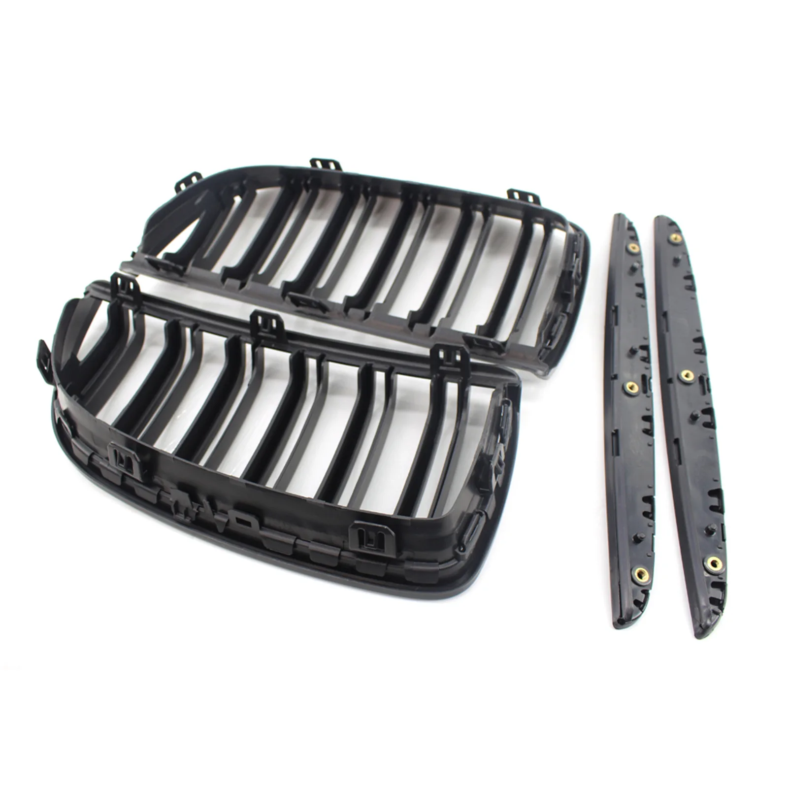 1 пара матовый черный Автомобильный передний бампер Спортивная решетка