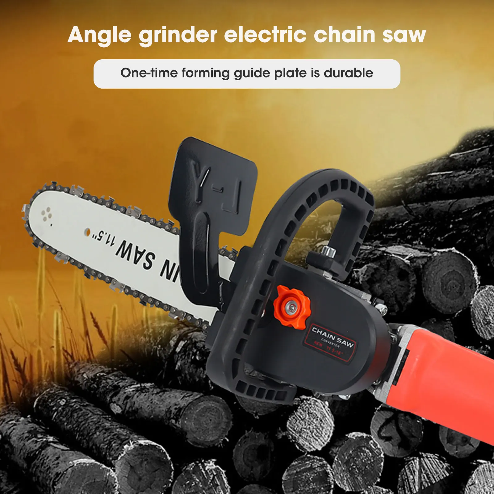 

Electric Chain Saw Adapter Converter Bracket DIY Set For 11.5'' Electric Angle Grinder Woodwork Tool Angle Grinder Electric Saw