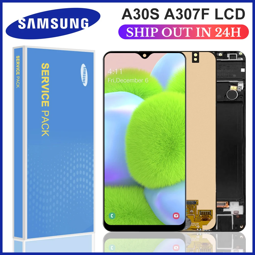 6 4 ''Оригинальный Для Samsung Galaxy A30S ЖК-дисплей с сенсорным экраном дигитайзер в
