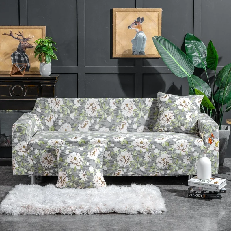 

Lychee Christmas Sofa Covers All-inclusive Elastic Slipcover Couch Cover for Living Room 1/2/3/4 Seater