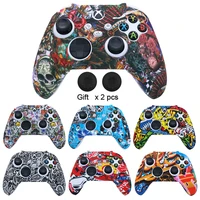 new silicone soft protective gamepad cases for xbox series sx controller game handle joystick cover shell with stick grip caps