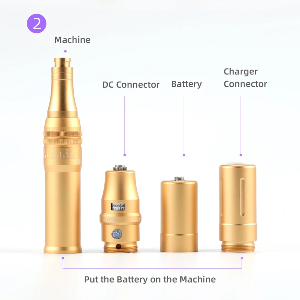 Профессиональная беспроводная тату машинка для перманентного макияжа бровей