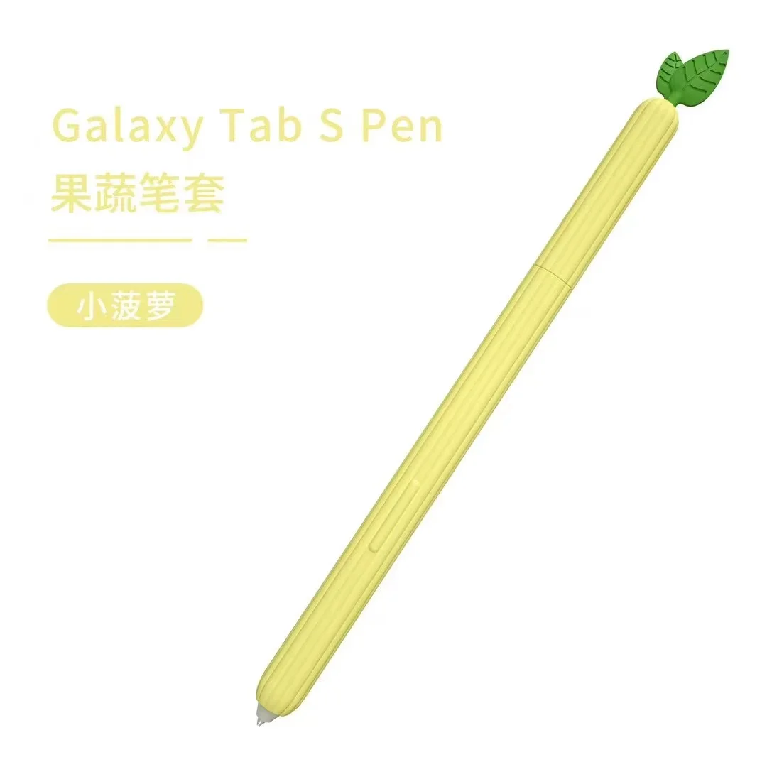 

Cute Fruit Silicone Pencil Case for Samsung Galaxy Tab S6 S7 S Pen Protective Cover Tablet Touch Pen For S6 Lite spen Sleeve