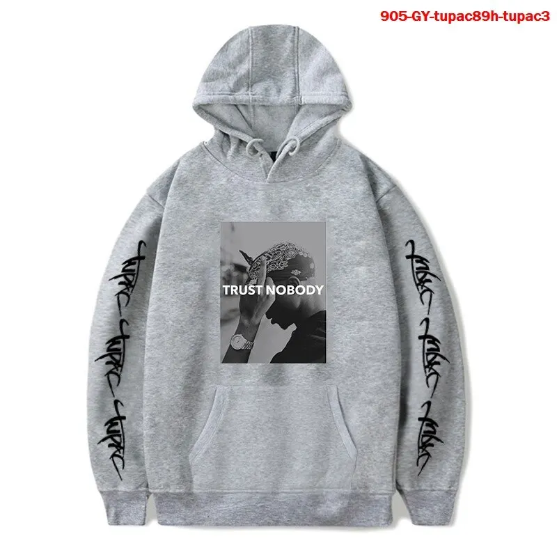 

Rapper 2Pac Tupac Hoodies Mens Casual Sweatshirt Women Autumn Print Top Harajuku Hoodie For Teens Hip hop Polluver Tupac Clothes