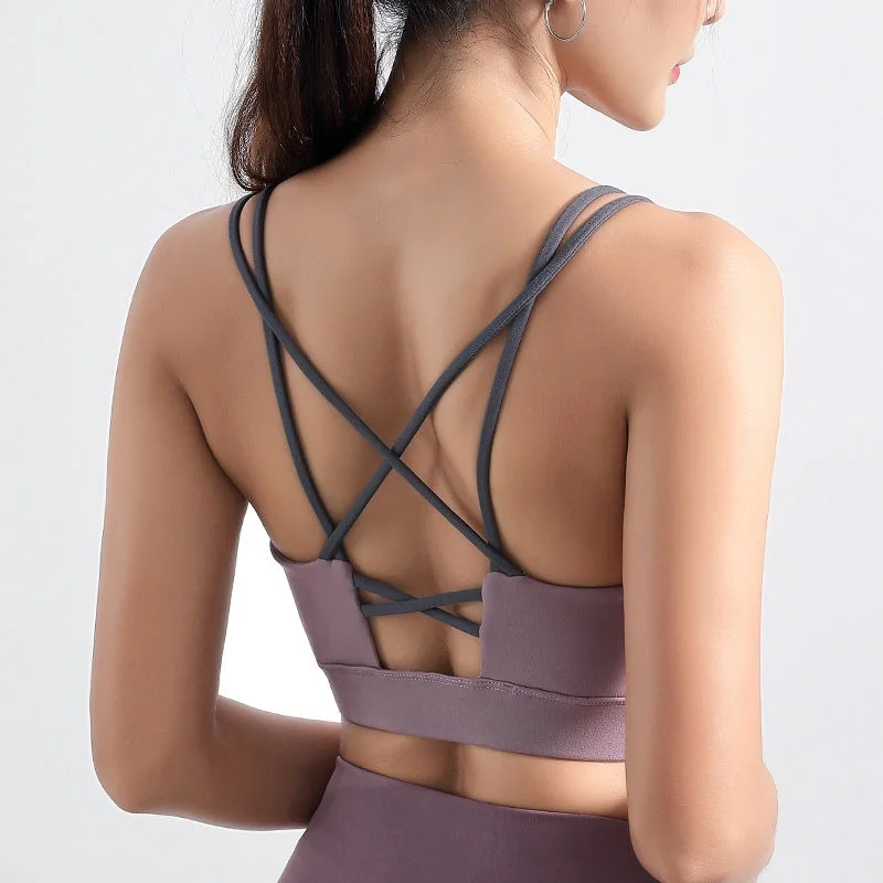 

Спортивный бюстгальтер пуш-ап для женщин, бюстгальтер без косточек с мягкими чашечками для спортзала, йоги, нижнее белье, одежда для активно...