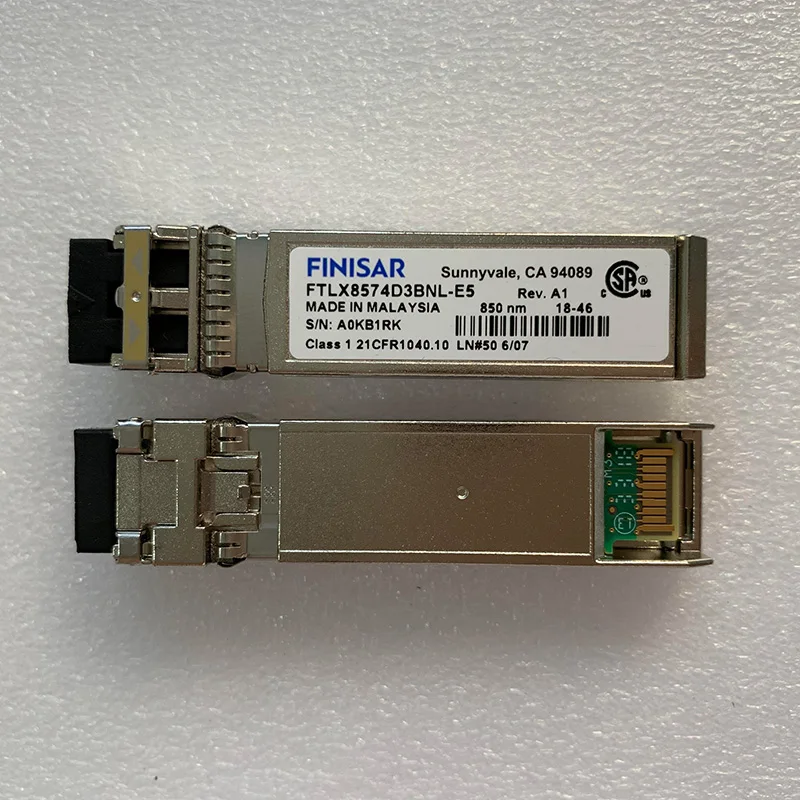 

Pulled FTLX8574D3BNL-E5 10G 850nm SFP+ Transceiver