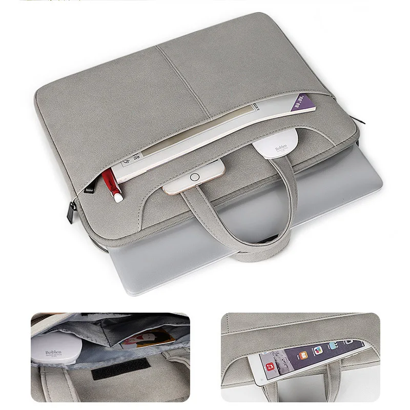 Водонепроницаемые и осенние Бархатные чехлы для ноутбуков матовая кожа