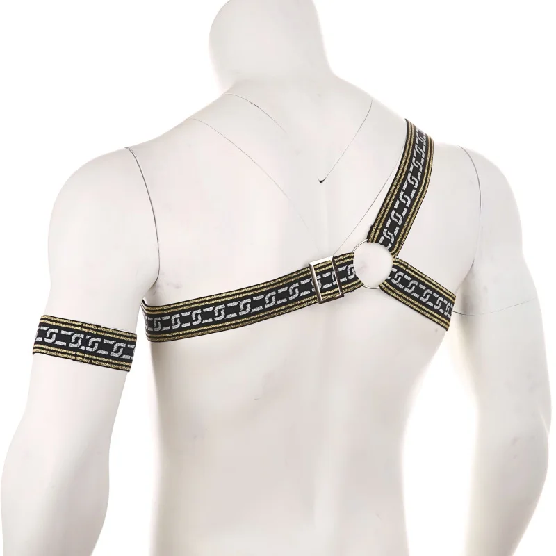 Сексуальное камуфляжное нагрудный ремень для тела мужчин Эластичный плечевой