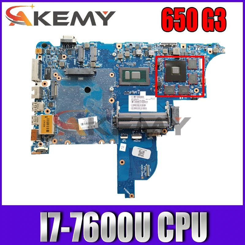 

AKemy916829-001 CLOONEY-6050A2860101-MB-A01 основная плата для HP Probook 640 650 G3 материнская плата для ноутбука SR33Z I7-7600U тестирование