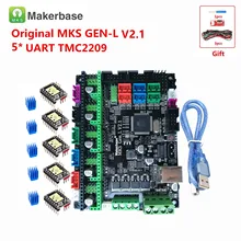 Makerbase original MKS GEN L V2.1 3D printer control card MKS motherboard support a4988 DRV8825 tmc2130 tmc2208 tmc2209 lv8729