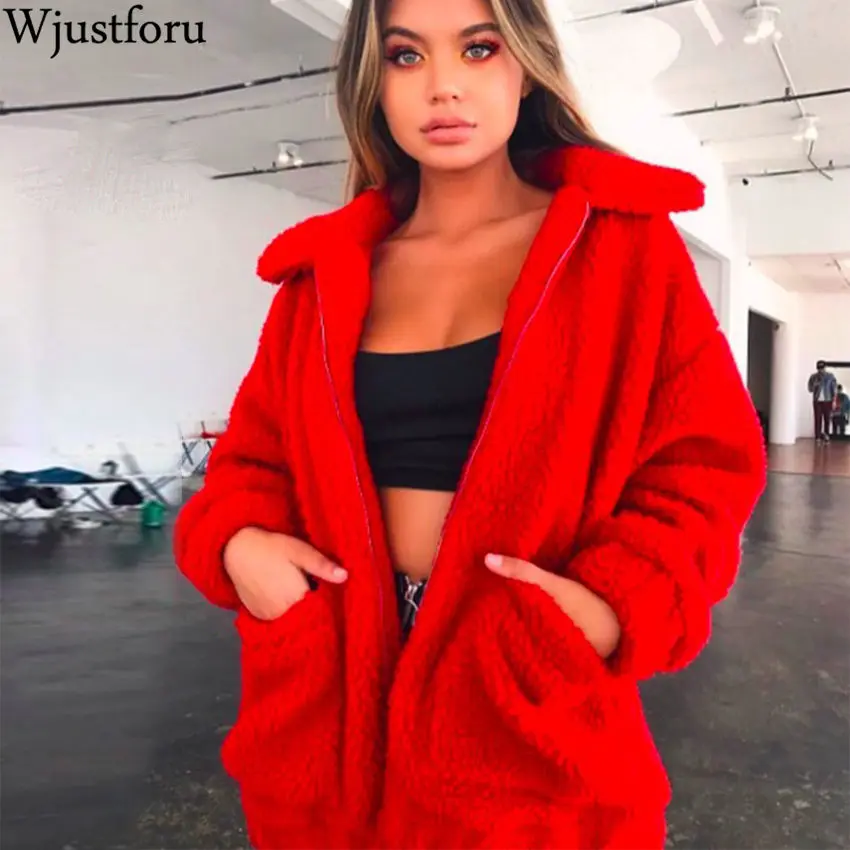 Wjustforu 2019 зимняя хлопковая пушистая куртка женская теплая верхняя одежда кардиган