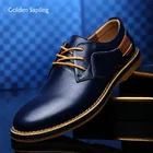 Мужские классические деловые туфли, коричневые туфли-оксфорды из натуральной кожи, классические винтажные туфли, классические туфли, весна-осень