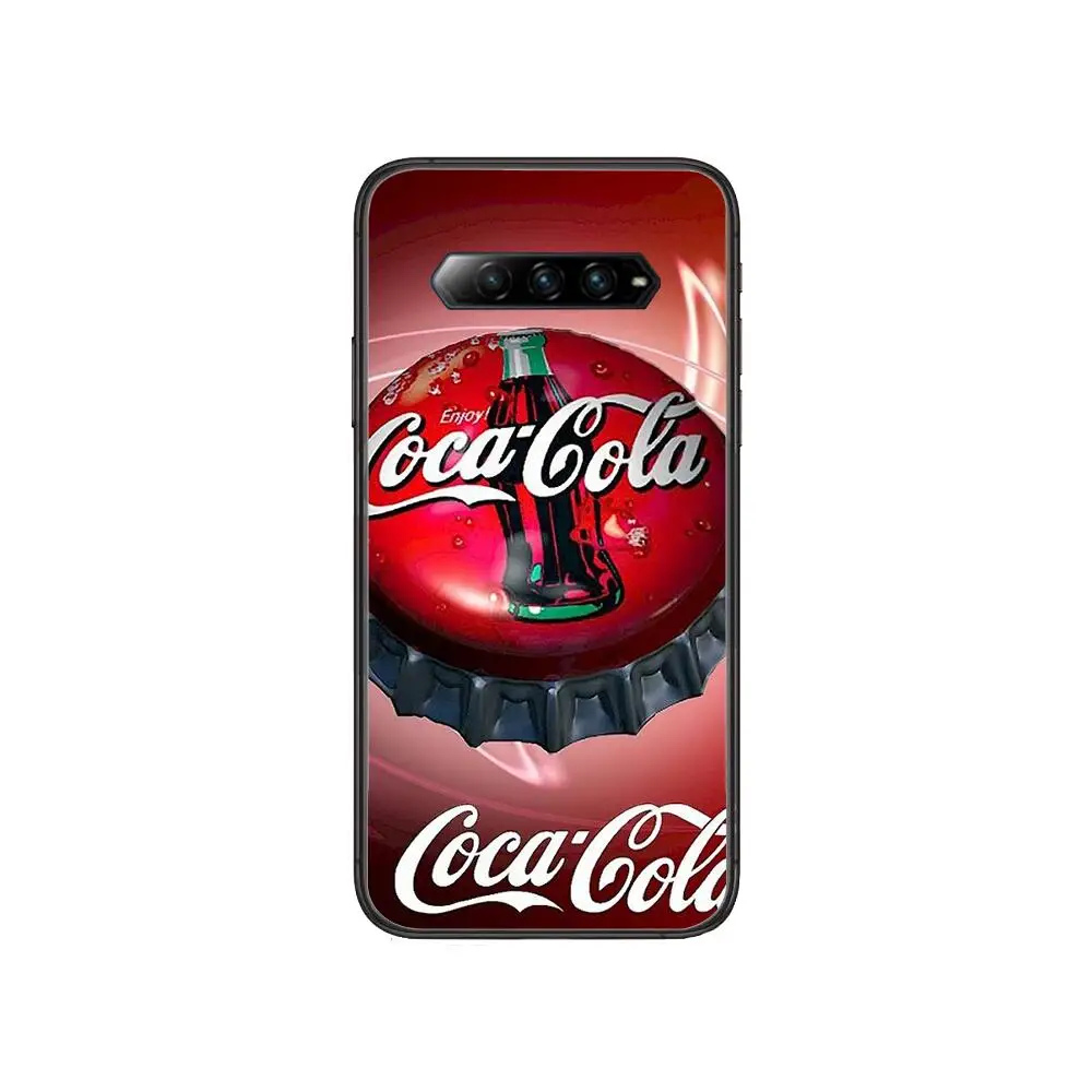 

Soda cola case phone case Anime Phone Case For xiaomi Black Shark 2 3 3s 4 Pro Helo Black Cover Silicone Back Prett