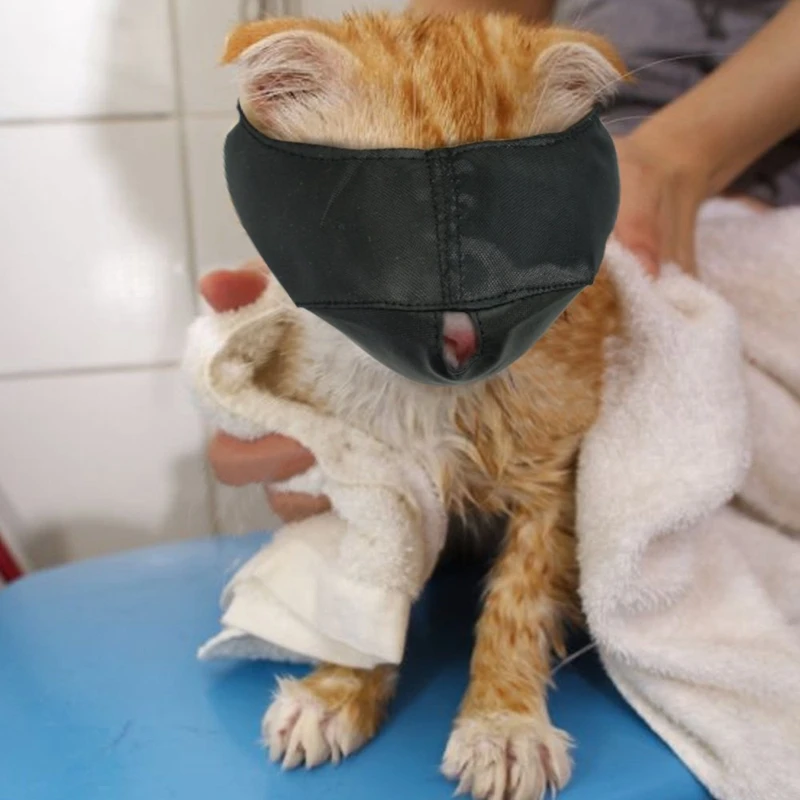 Нейлон кошка морды лицевая маска в виде кошки груммер помощниками пижамы для