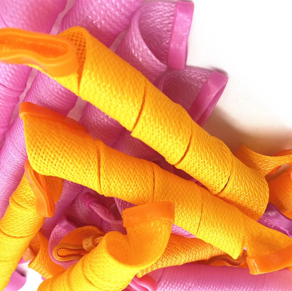 

30pcs, 20/30/50cm Magic leverag hair curler spiral curls roller No Heat Hair Curlers Colored Hair Rollers with Styling